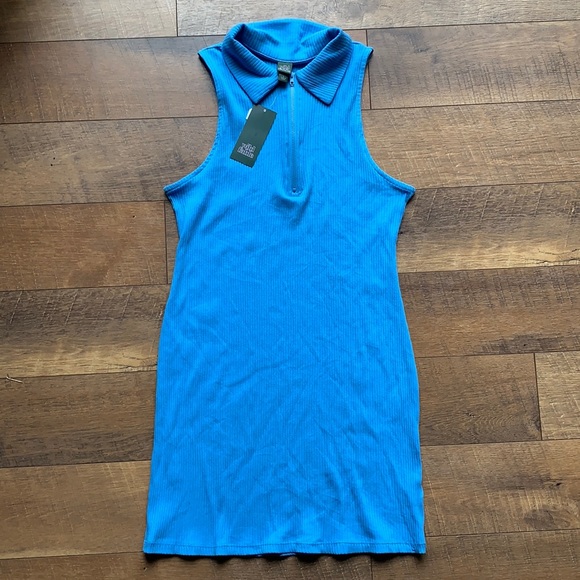 wild fable Dresses & Skirts - Sleeveless Zip-Front Bodycon Polo Dress